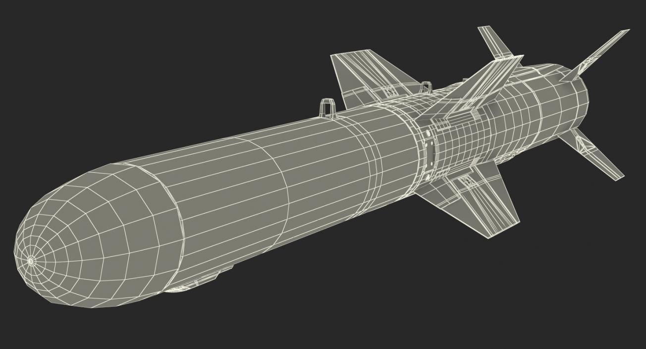 AGM 84 Harpoon Missile 3D