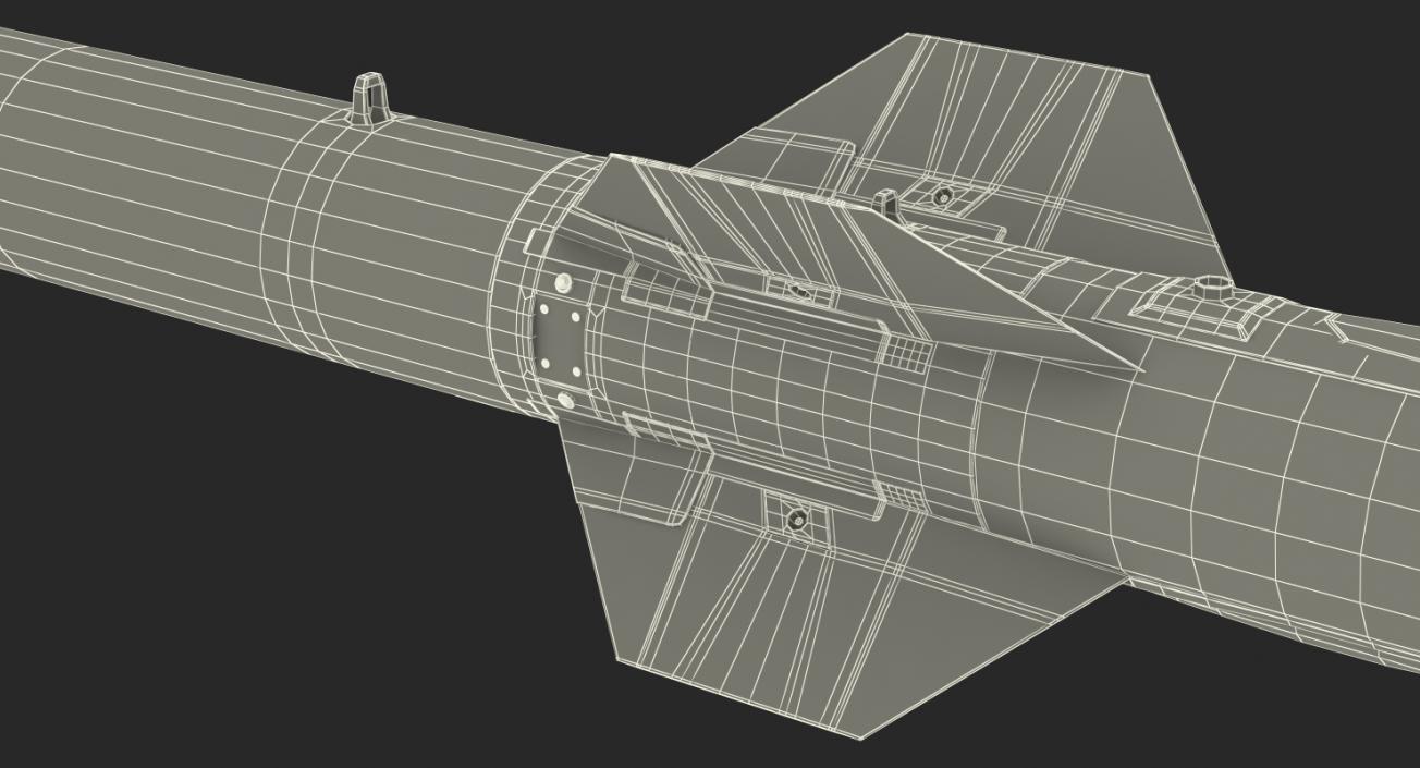 AGM 84 Harpoon Missile 3D