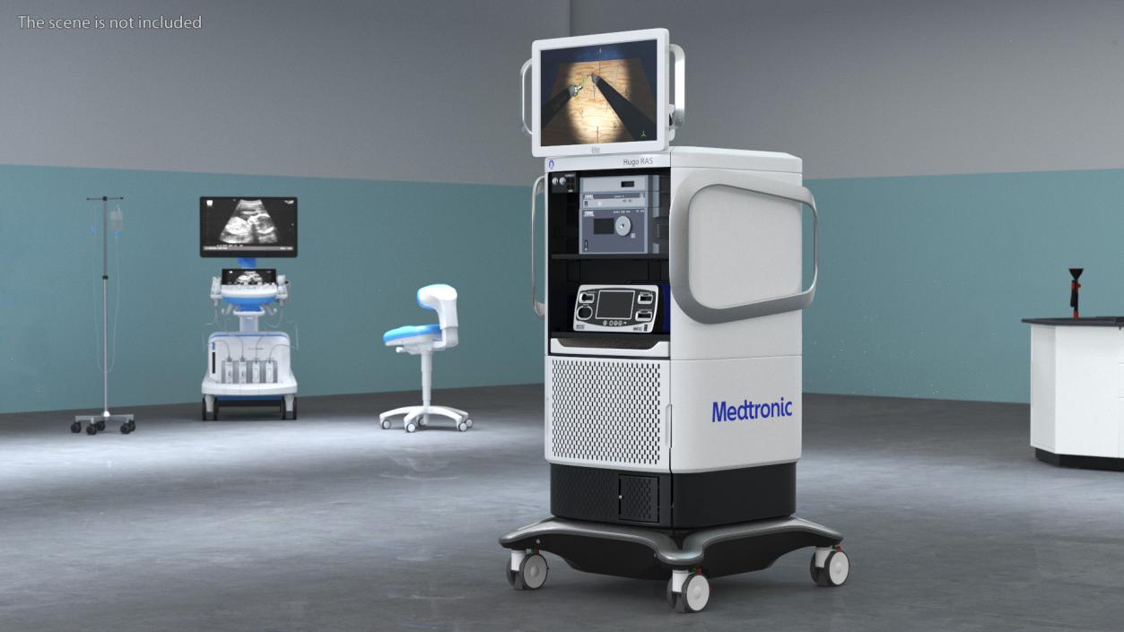 3D model Monitor Medtronic Soft-Tissue Surgical Robot Robot