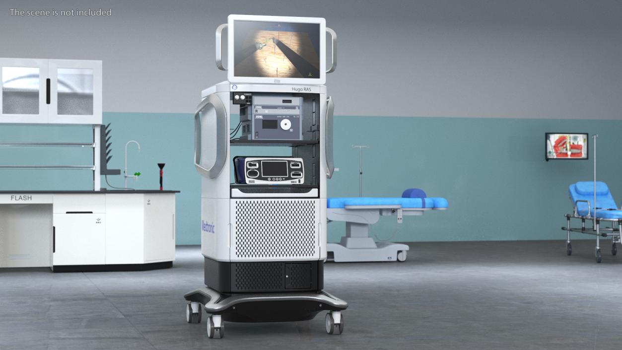 3D model Monitor Medtronic Soft-Tissue Surgical Robot Robot