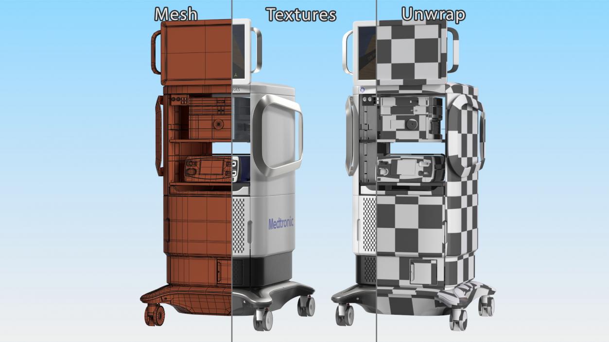 3D model Monitor Medtronic Soft-Tissue Surgical Robot Robot