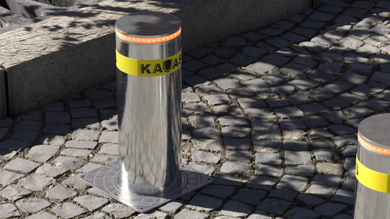 3D model Kavass Retractable Security Bollard