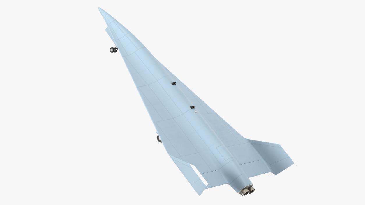 3D Hypersonic Surveillance Drone Rigged