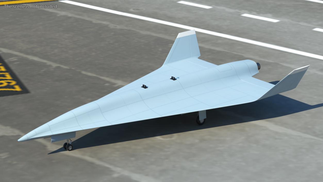 3D Hypersonic Surveillance Drone Rigged