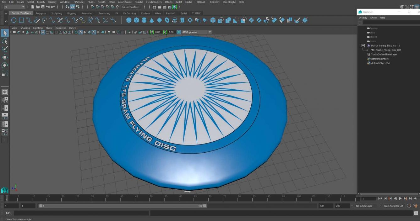 Plastic Flying Disc 3D model