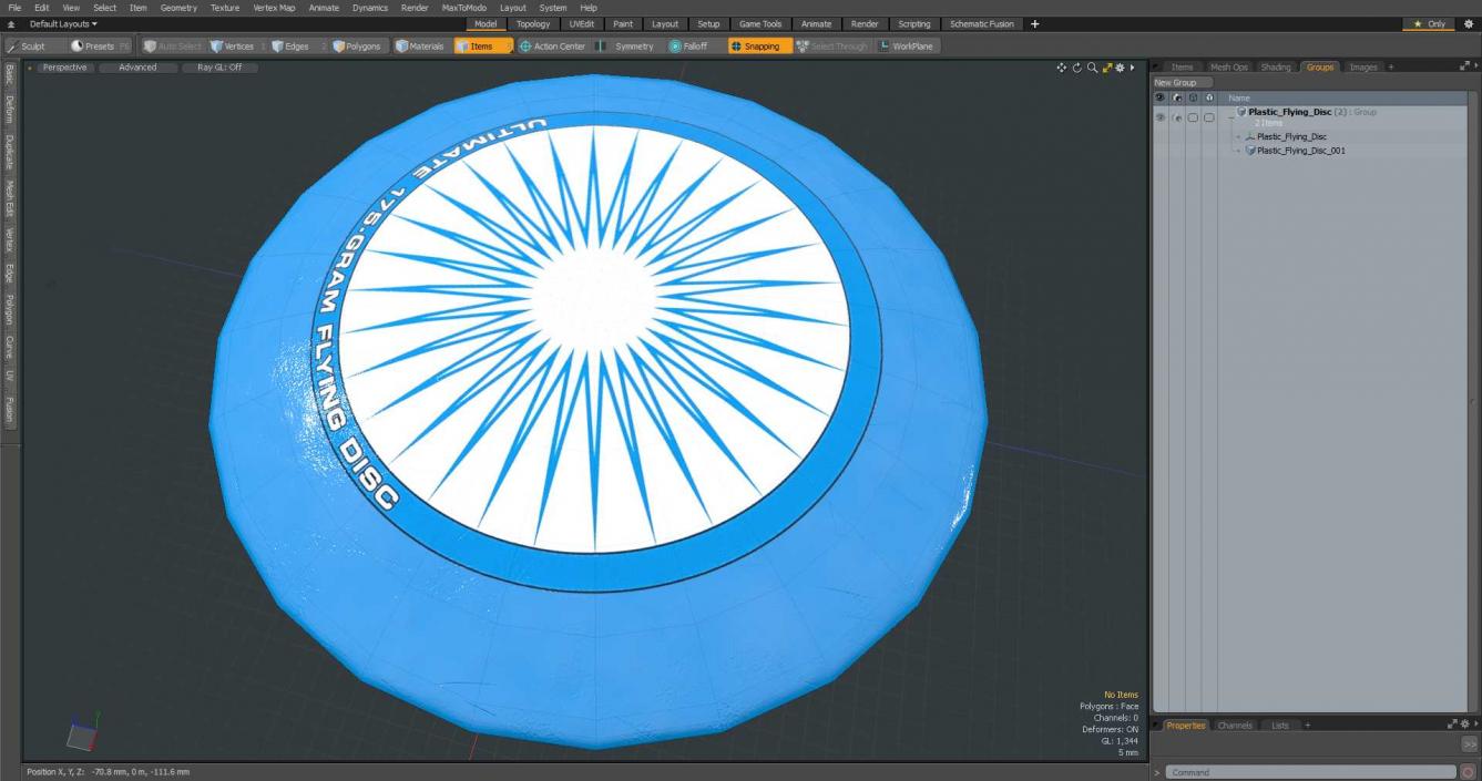 Plastic Flying Disc 3D model