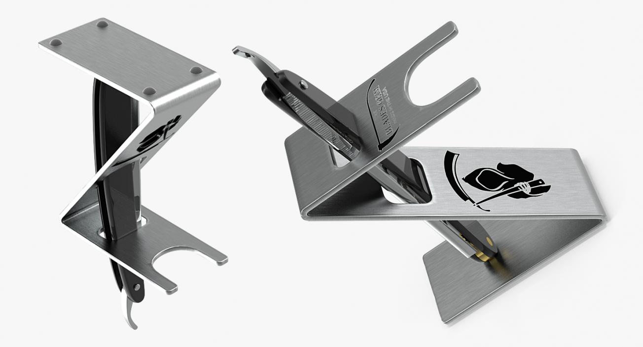 3D Straight Folding Razor Stand model