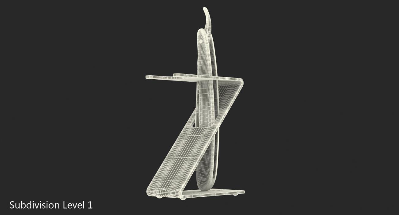 3D Straight Folding Razor Stand model