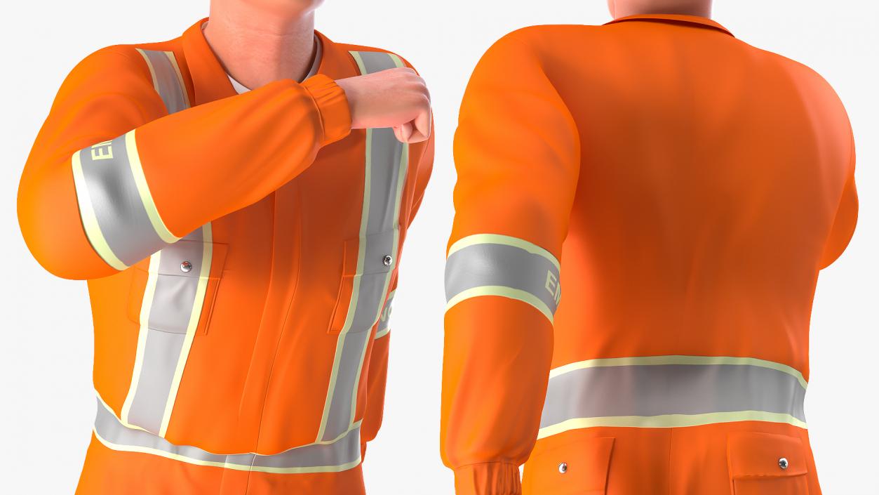 3D model Rescuer Running Pose