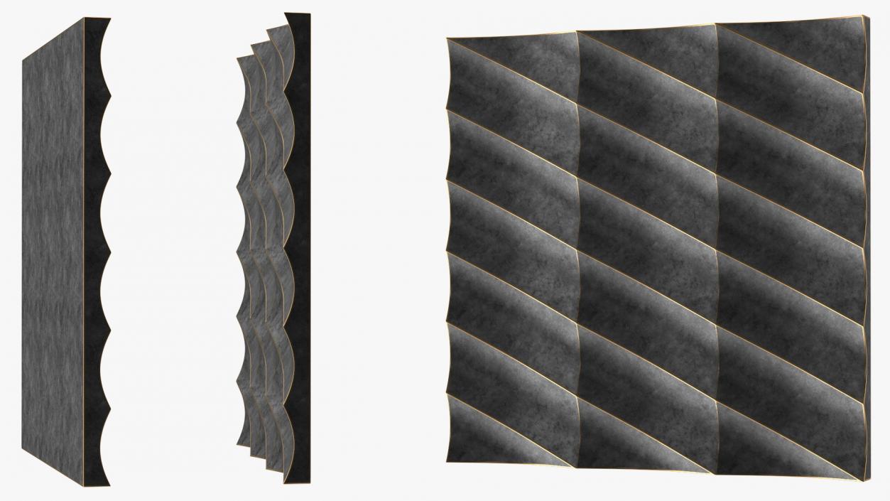 Wall Panels Collection 3 3D model