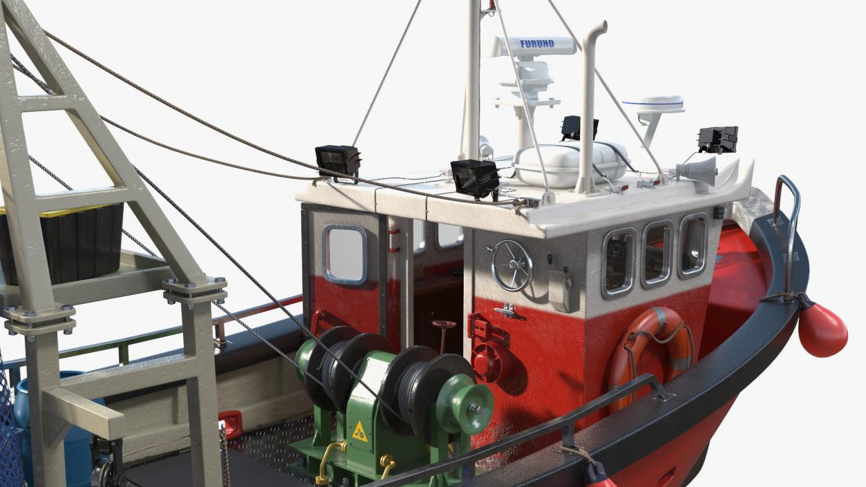 New Cygnus GM28-38 Small Fishing Vessel 3D model