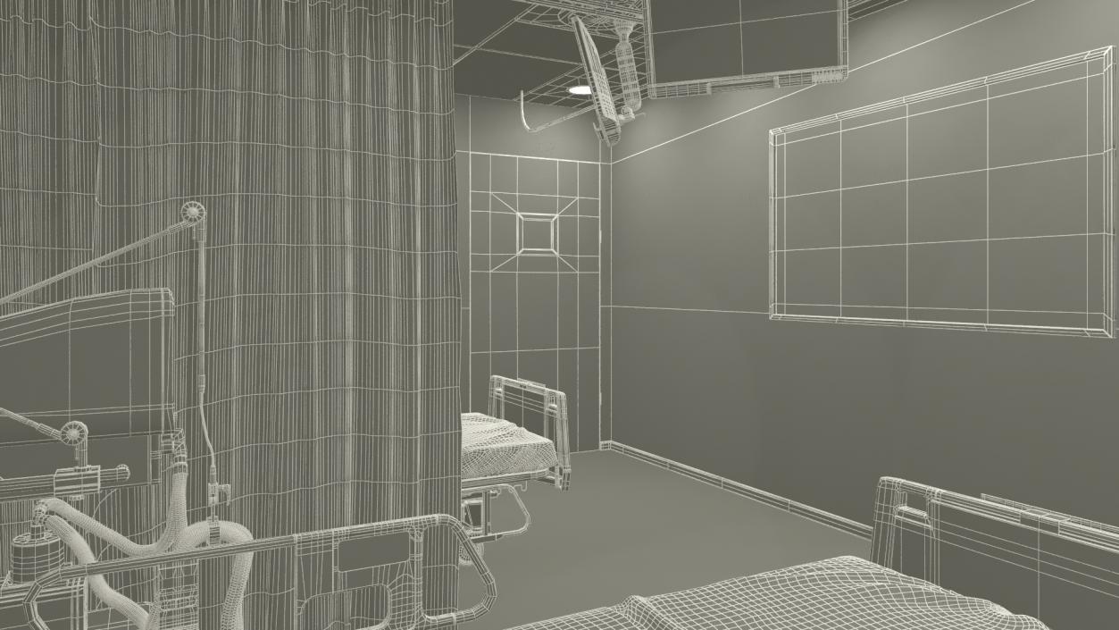 3D model Modern Hospital Ward