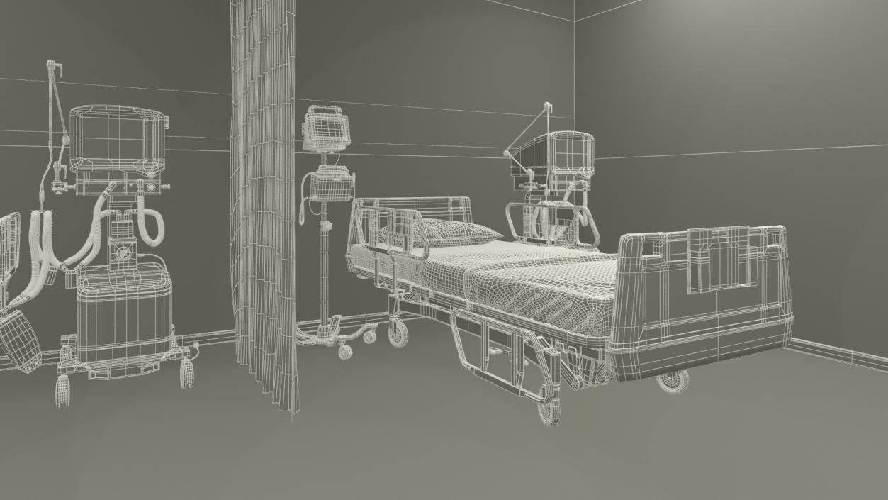 3D model Modern Hospital Ward