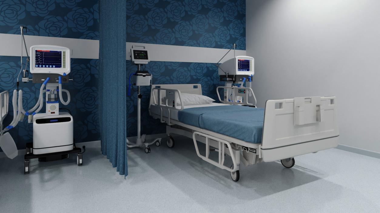 3D model Modern Hospital Ward