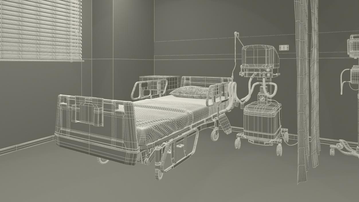 3D model Modern Hospital Ward