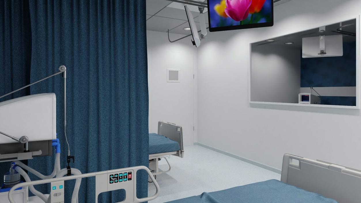 3D model Modern Hospital Ward