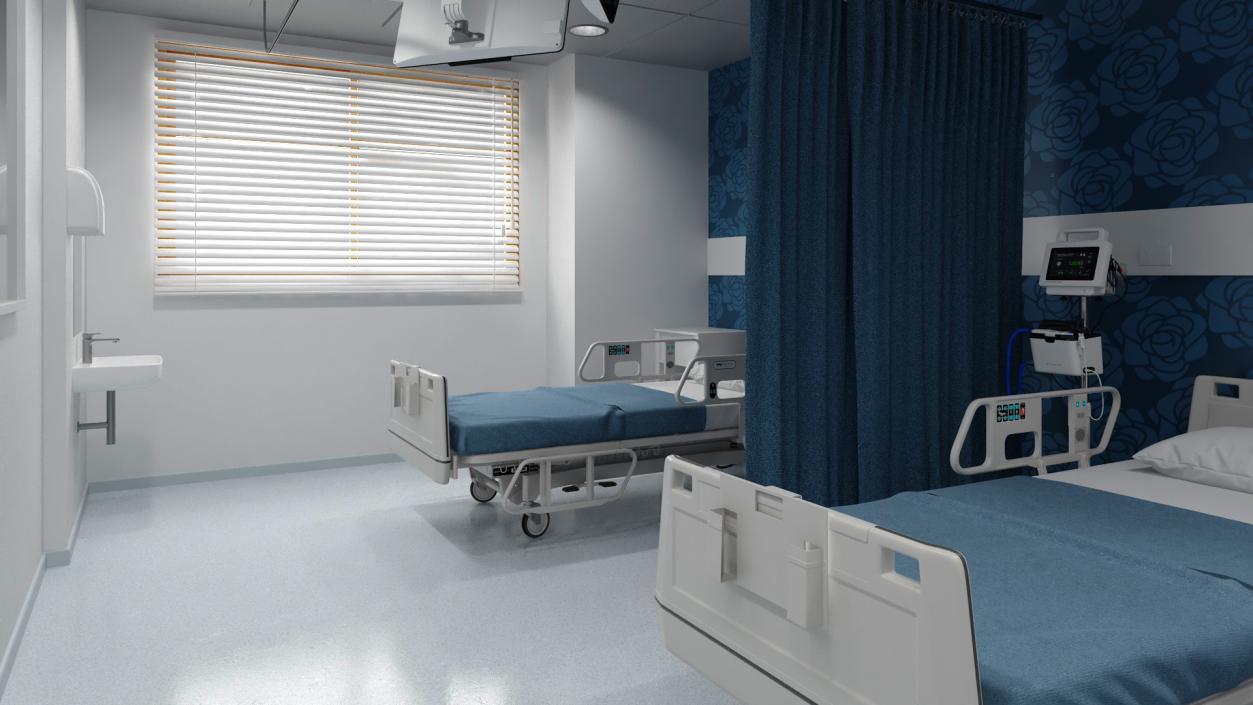 3D model Modern Hospital Ward