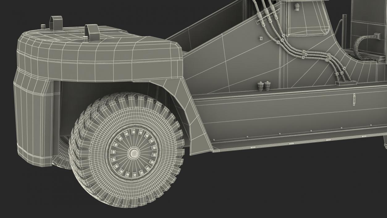 3D Reachstacker Container Loader Rigged