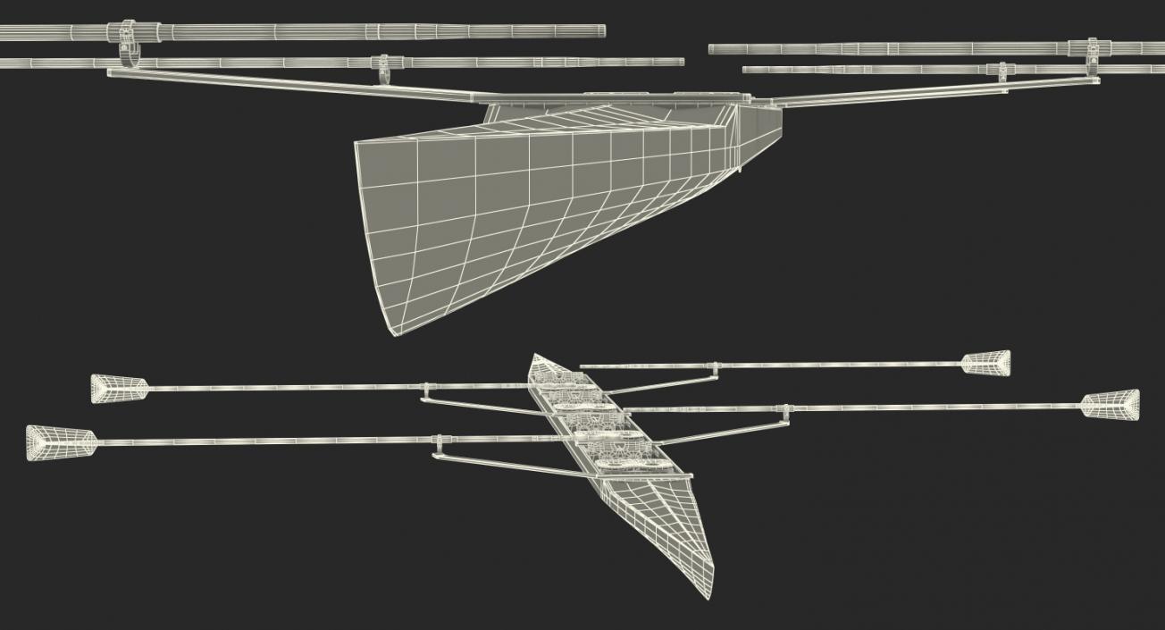 3D model Coxed Four Boat