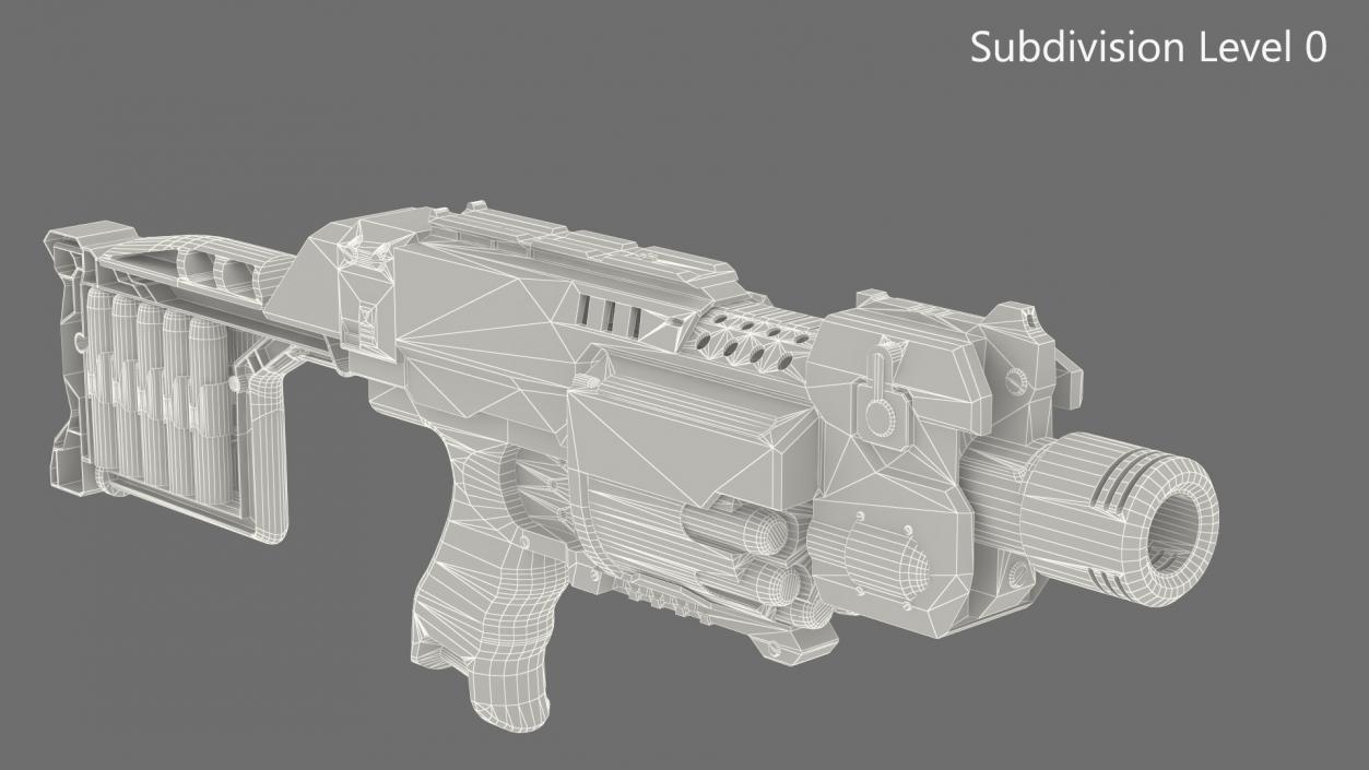 3D SciFi N-Strike Stockade model