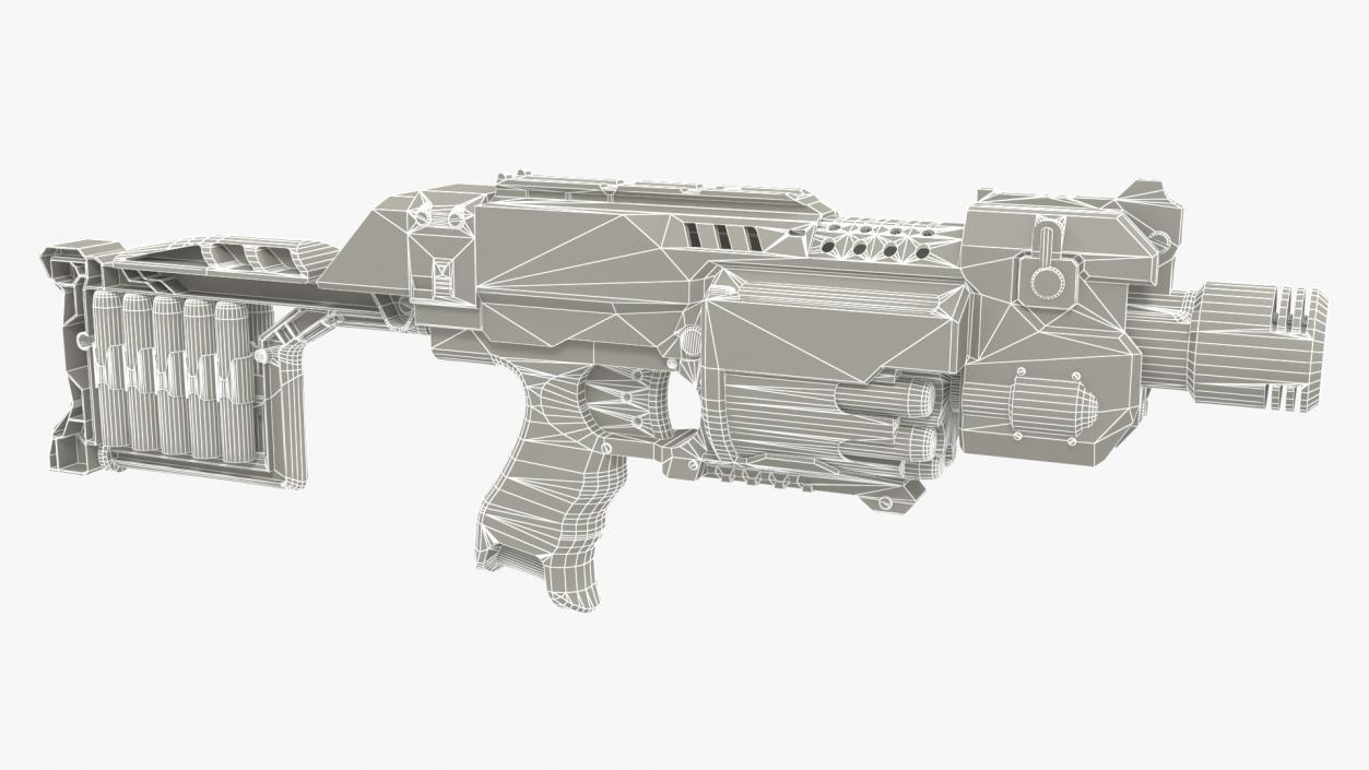 3D SciFi N-Strike Stockade model