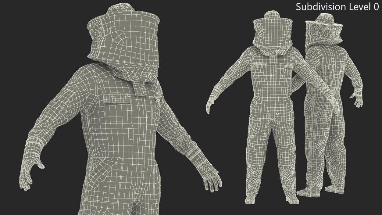 Full Body Bee Protection Suit 3D model