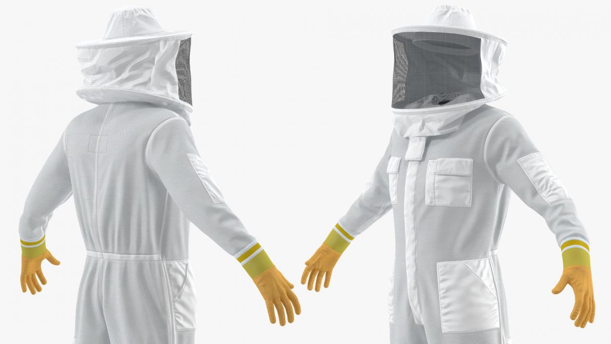 Full Body Bee Protection Suit 3D model