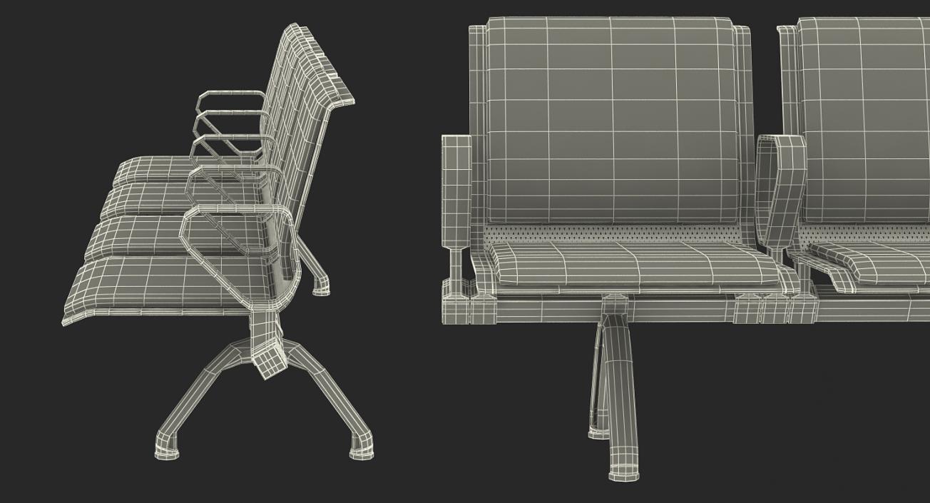 3D model Waiting Chairs 3D Models Collection