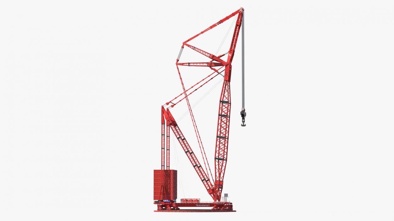 3D Mammoet Heavy Ring Crane Rigged