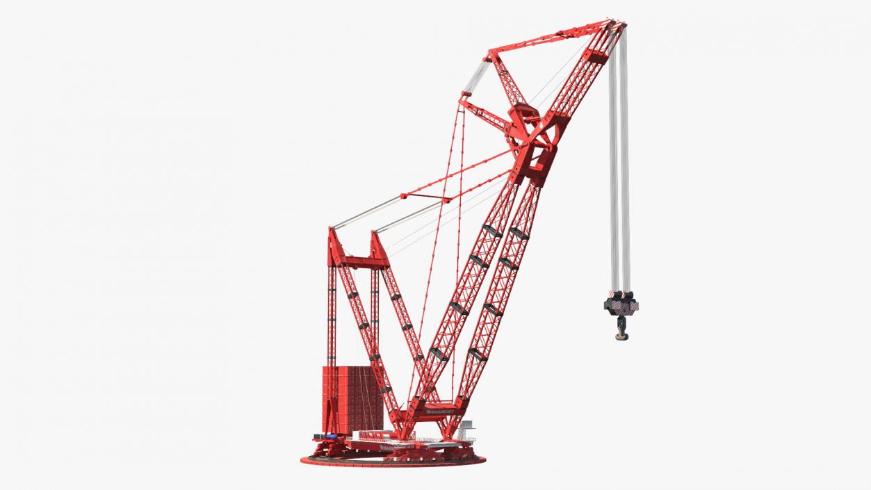 3D Mammoet Heavy Ring Crane Rigged