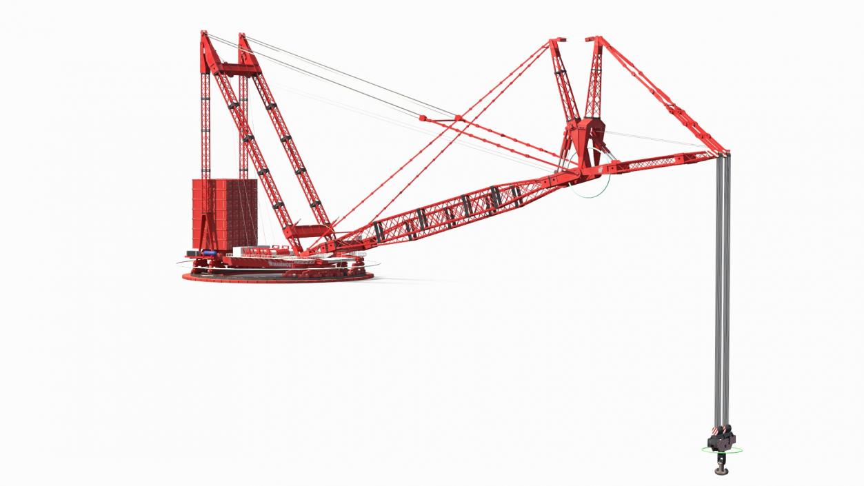 3D Mammoet Heavy Ring Crane Rigged