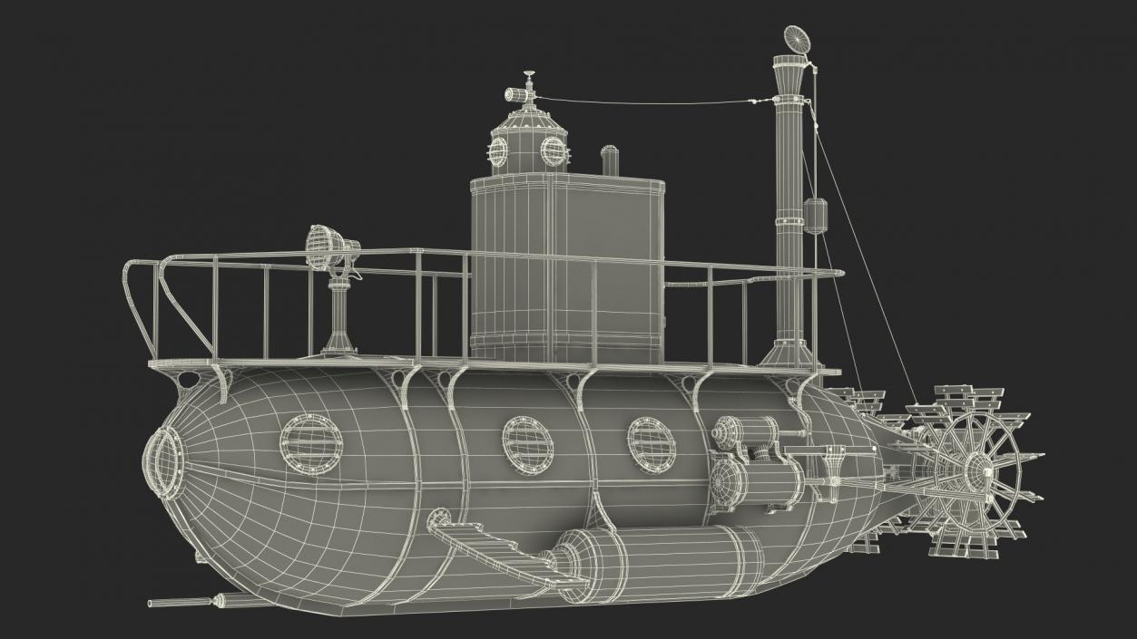 3D Old Rusty Vessels Collection model