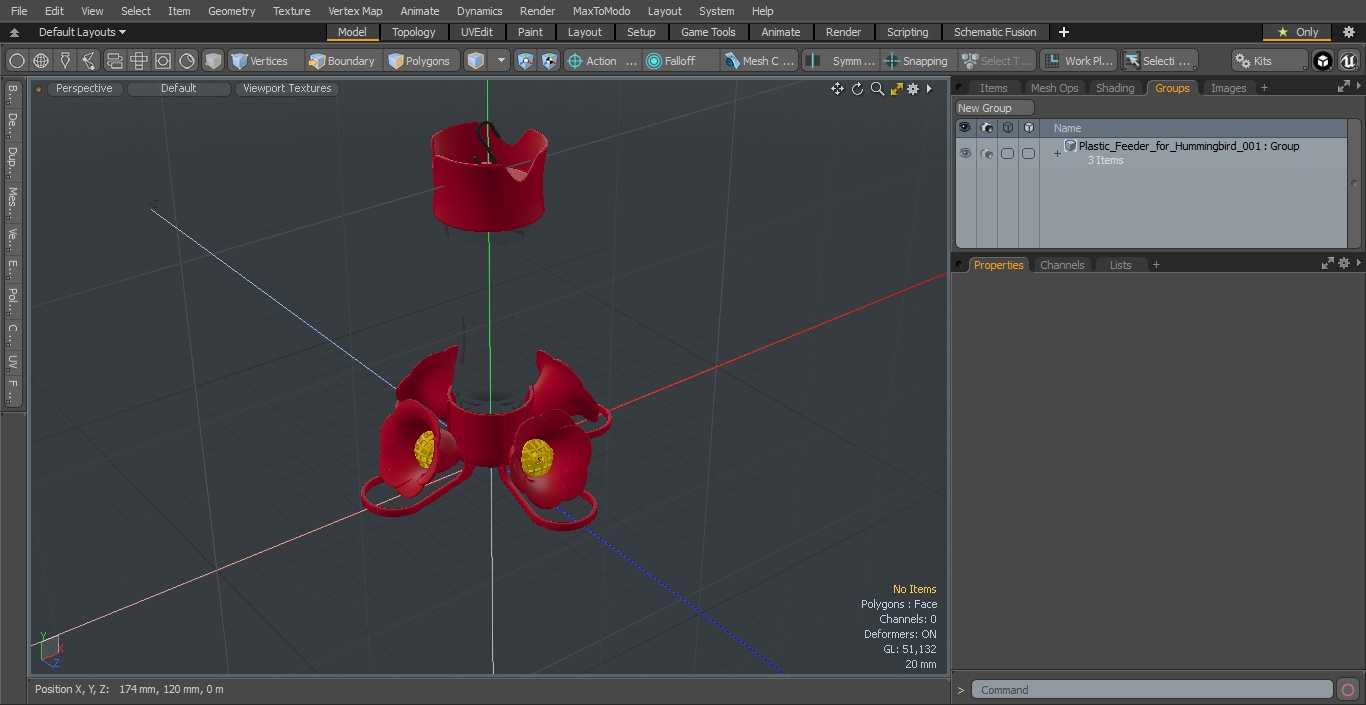 3D model Plastic Feeder for Hummingbird