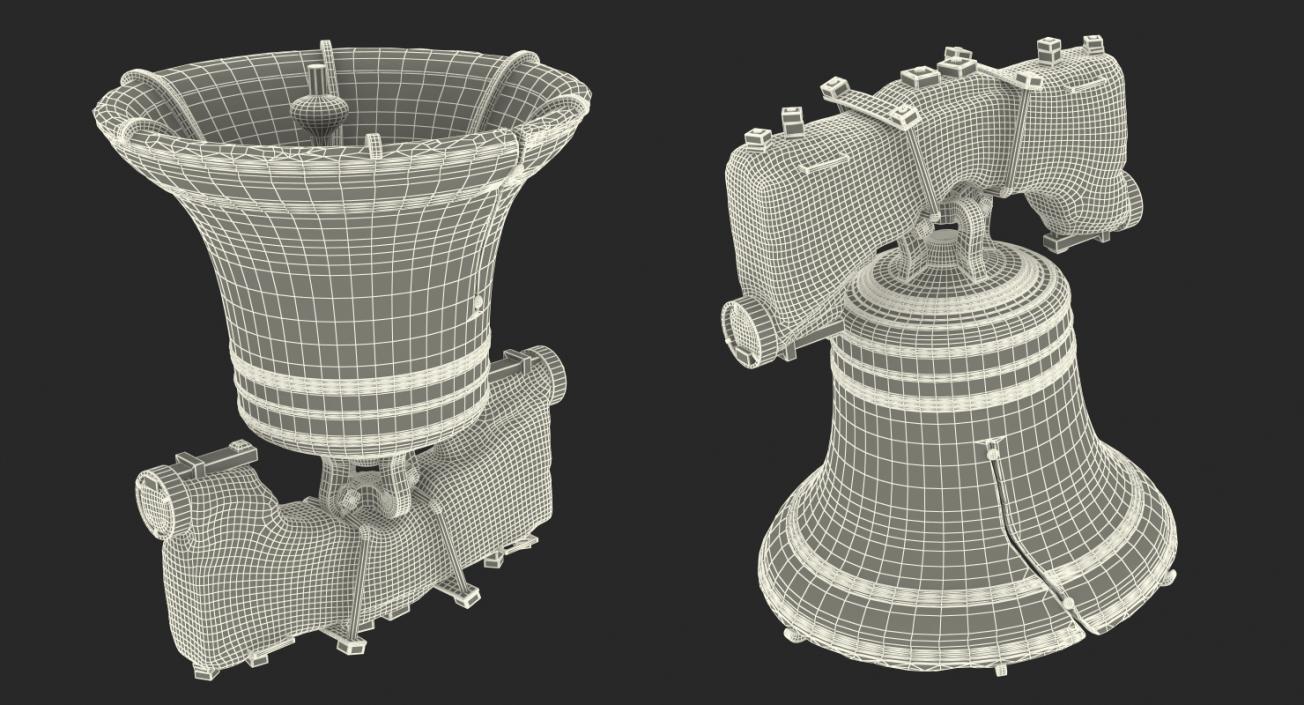 Liberty Bell with Yoke 3D