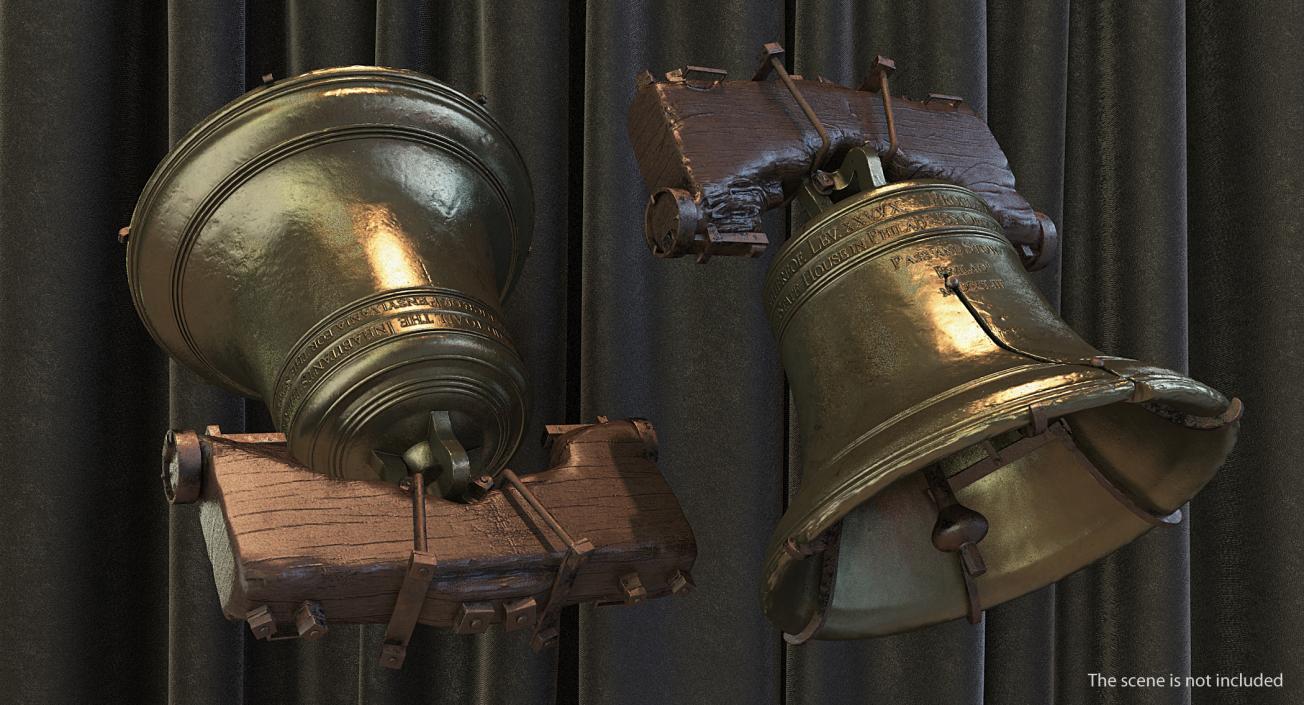 Liberty Bell with Yoke 3D