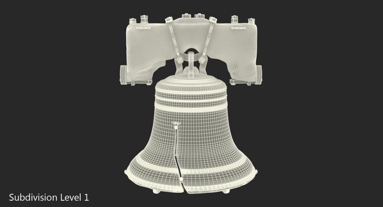 Liberty Bell with Yoke 3D