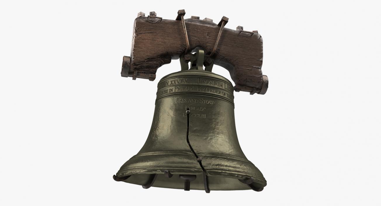 Liberty Bell with Yoke 3D