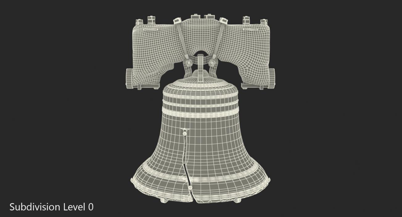 Liberty Bell with Yoke 3D