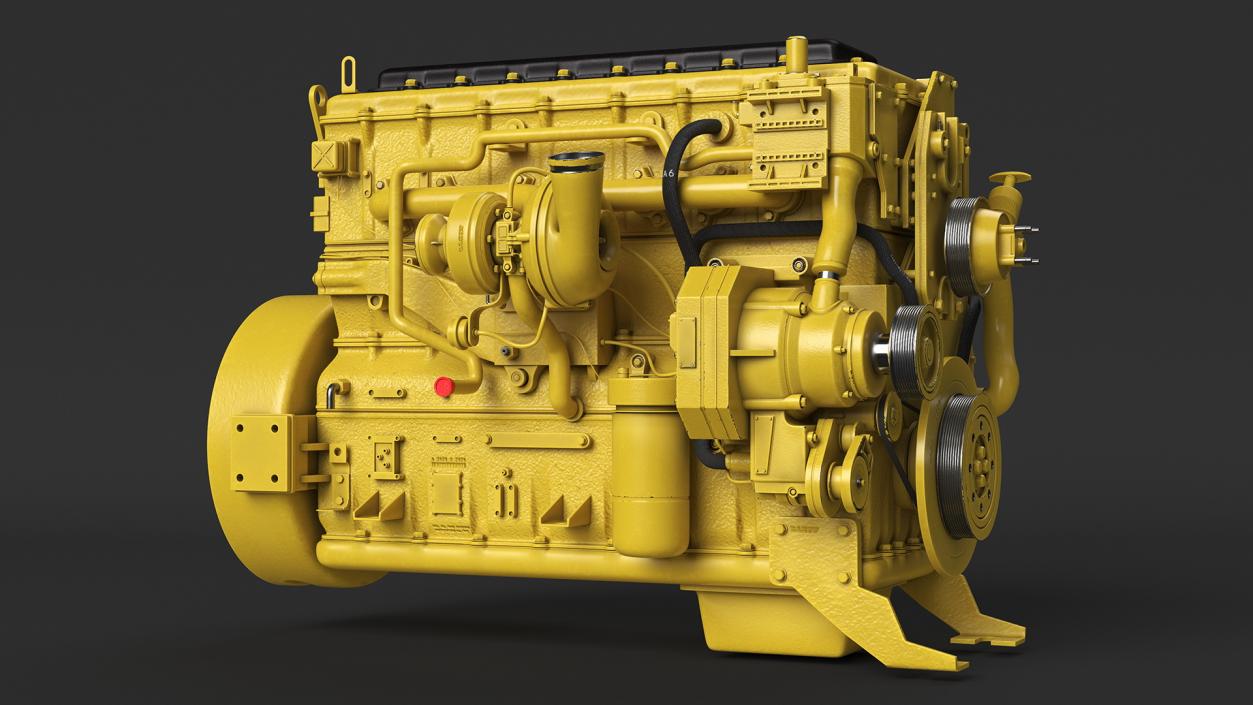 3D Tractor Diesel Engine