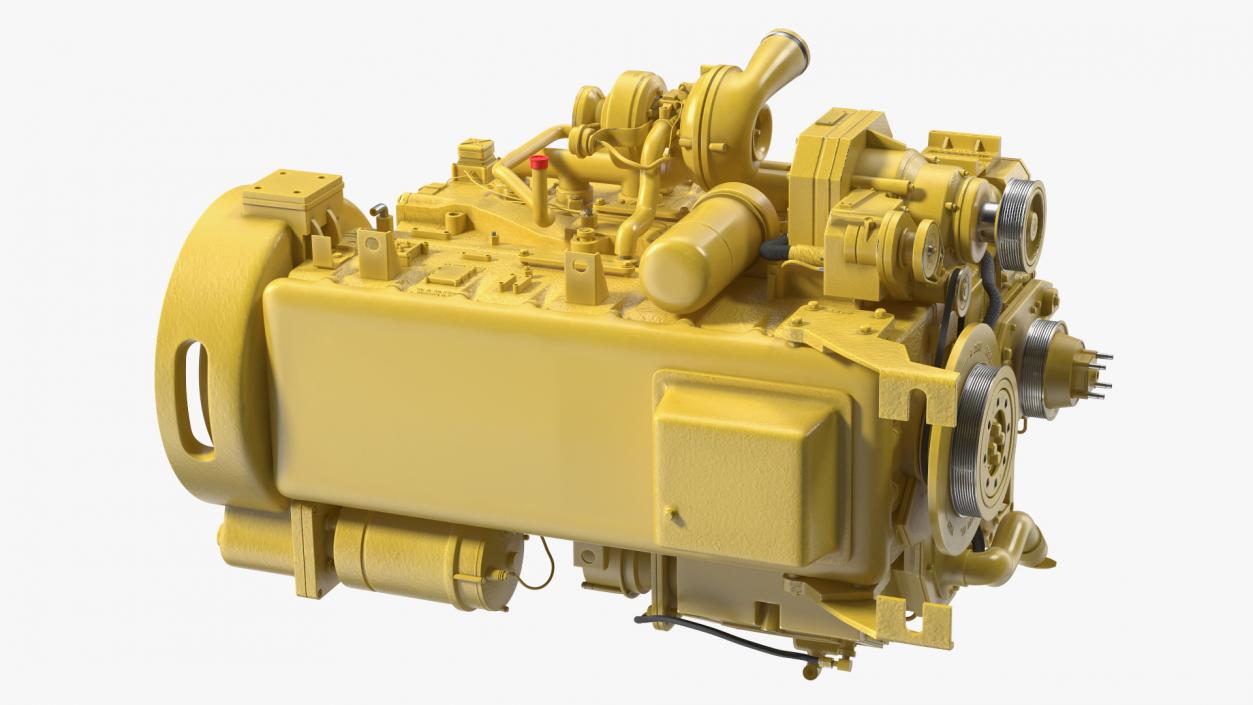 3D Tractor Diesel Engine