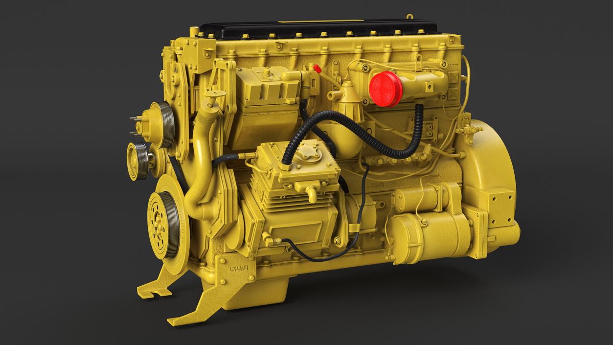 3D Tractor Diesel Engine