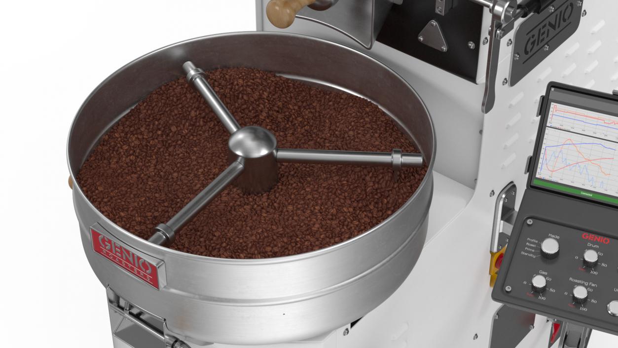 3D Coffee Roaster Machine GENIO model