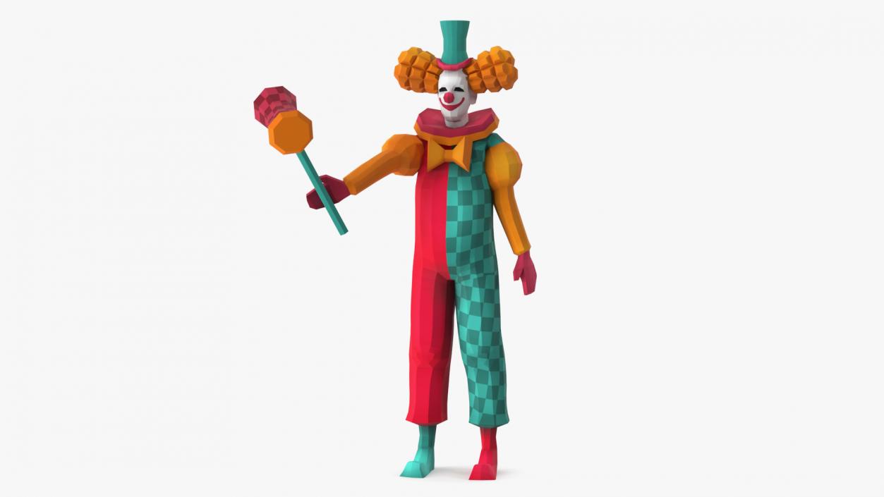 Low Poly Clown 3D model