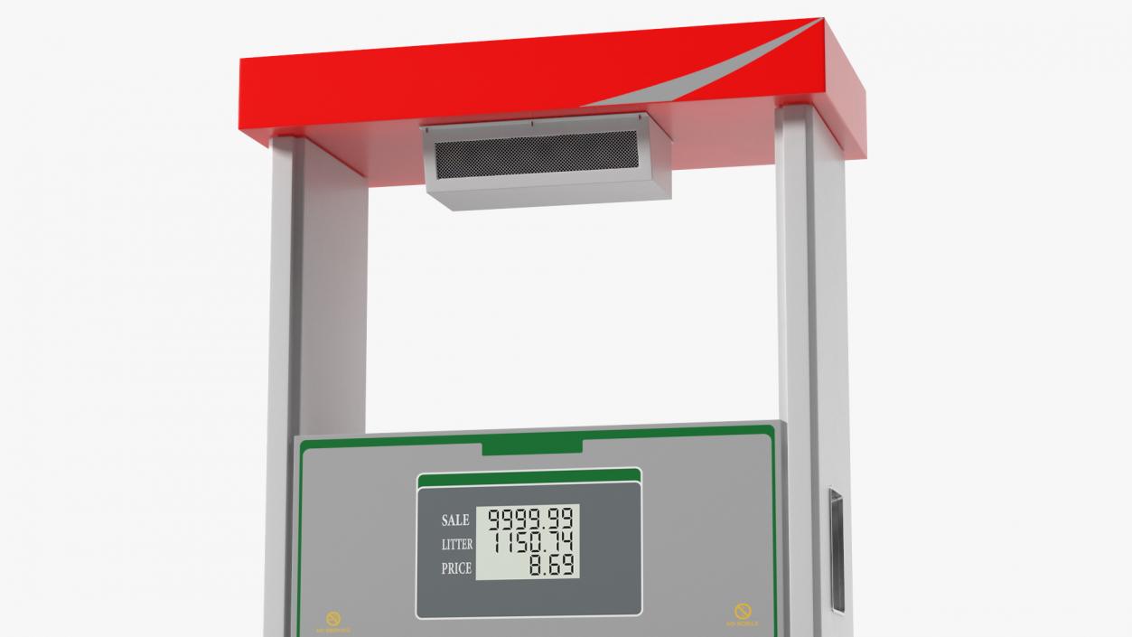 3D Petrol Pump Two Nozzles model