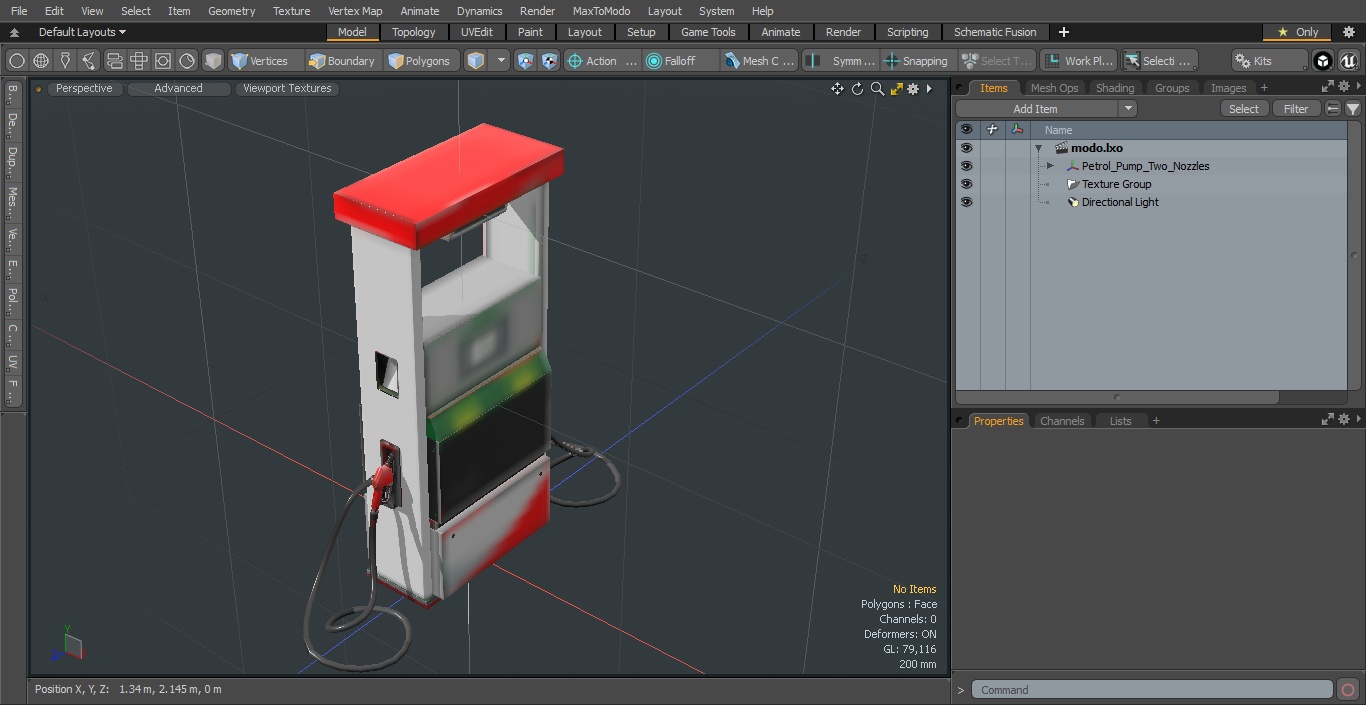 3D Petrol Pump Two Nozzles model