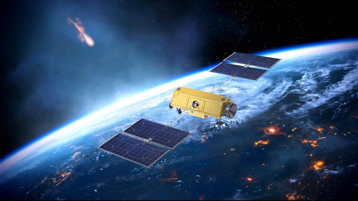 Communications Satellite 3D model