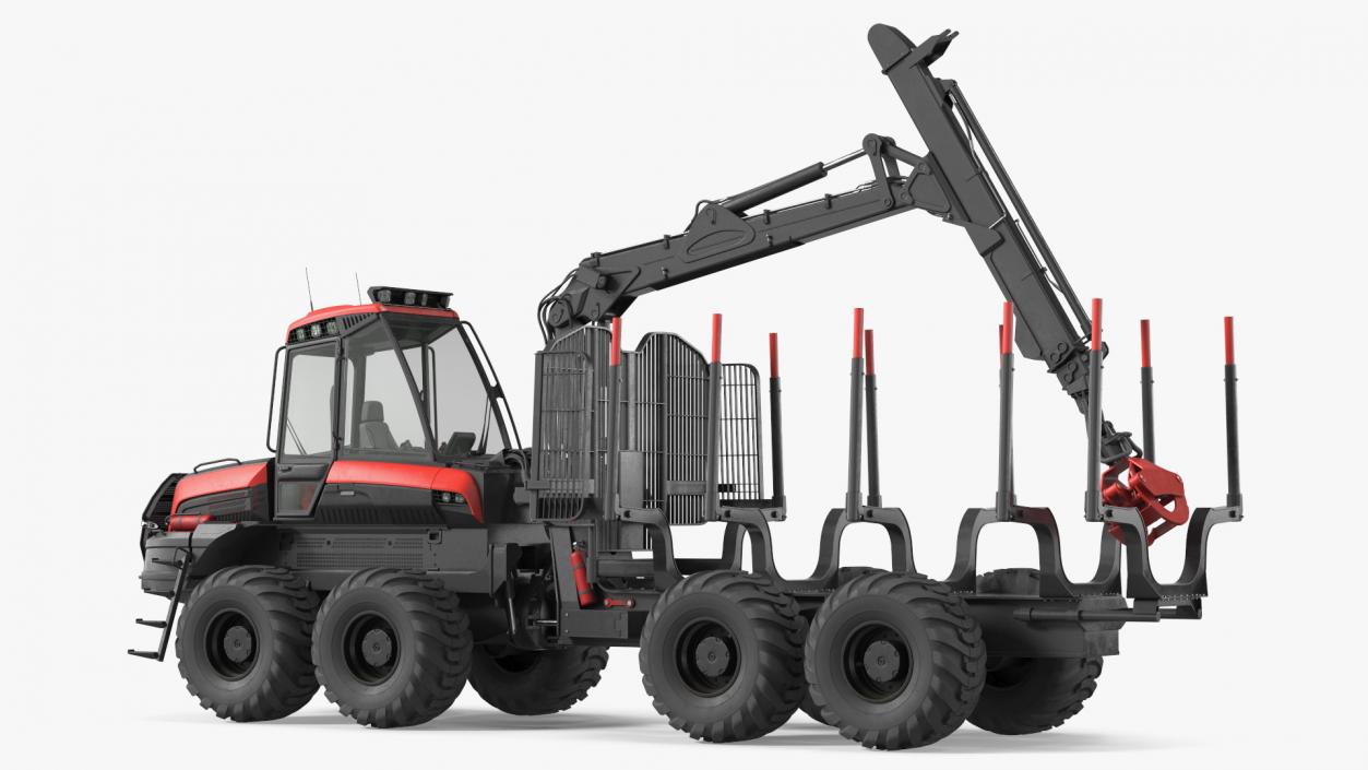 3D Forwarder Forestry Vehicle