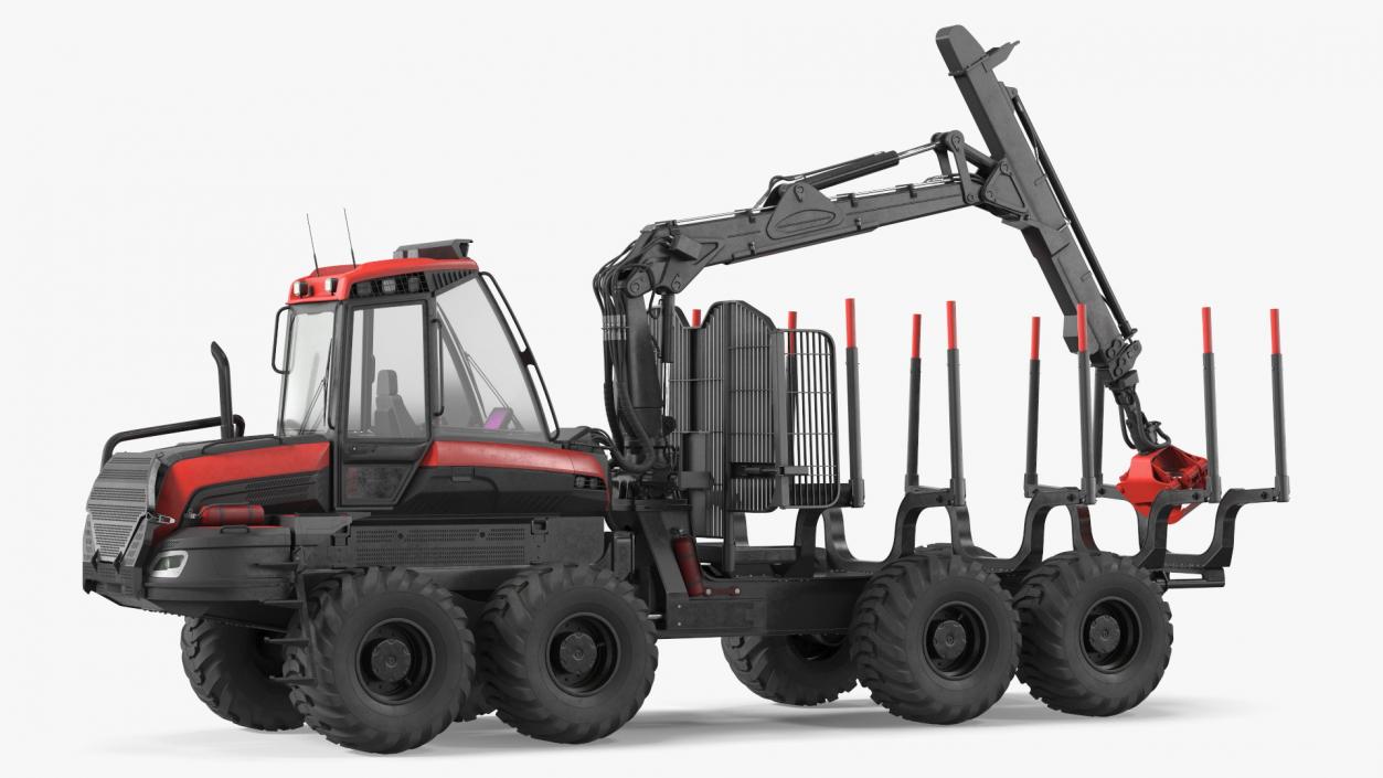 3D Forwarder Forestry Vehicle