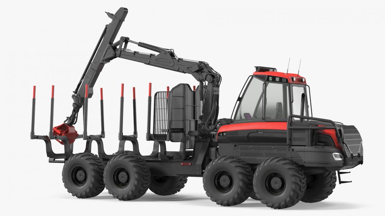 3D Forwarder Forestry Vehicle