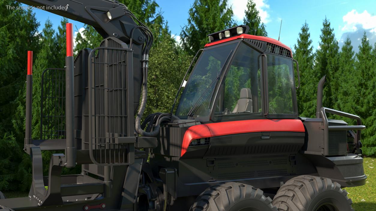 3D Forwarder Forestry Vehicle